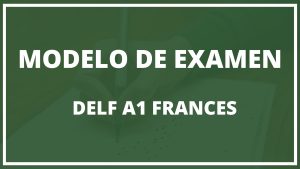 Modelo de Examen DELF A1 Frances