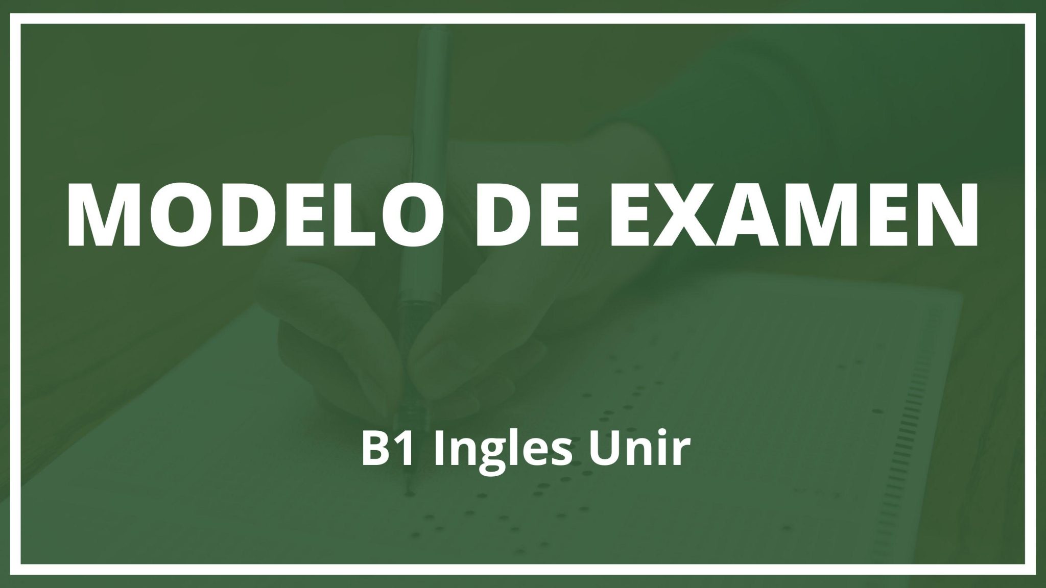 Examen B2 Ingles Cambridge | PDF Modelo | Resuelto Soluciones