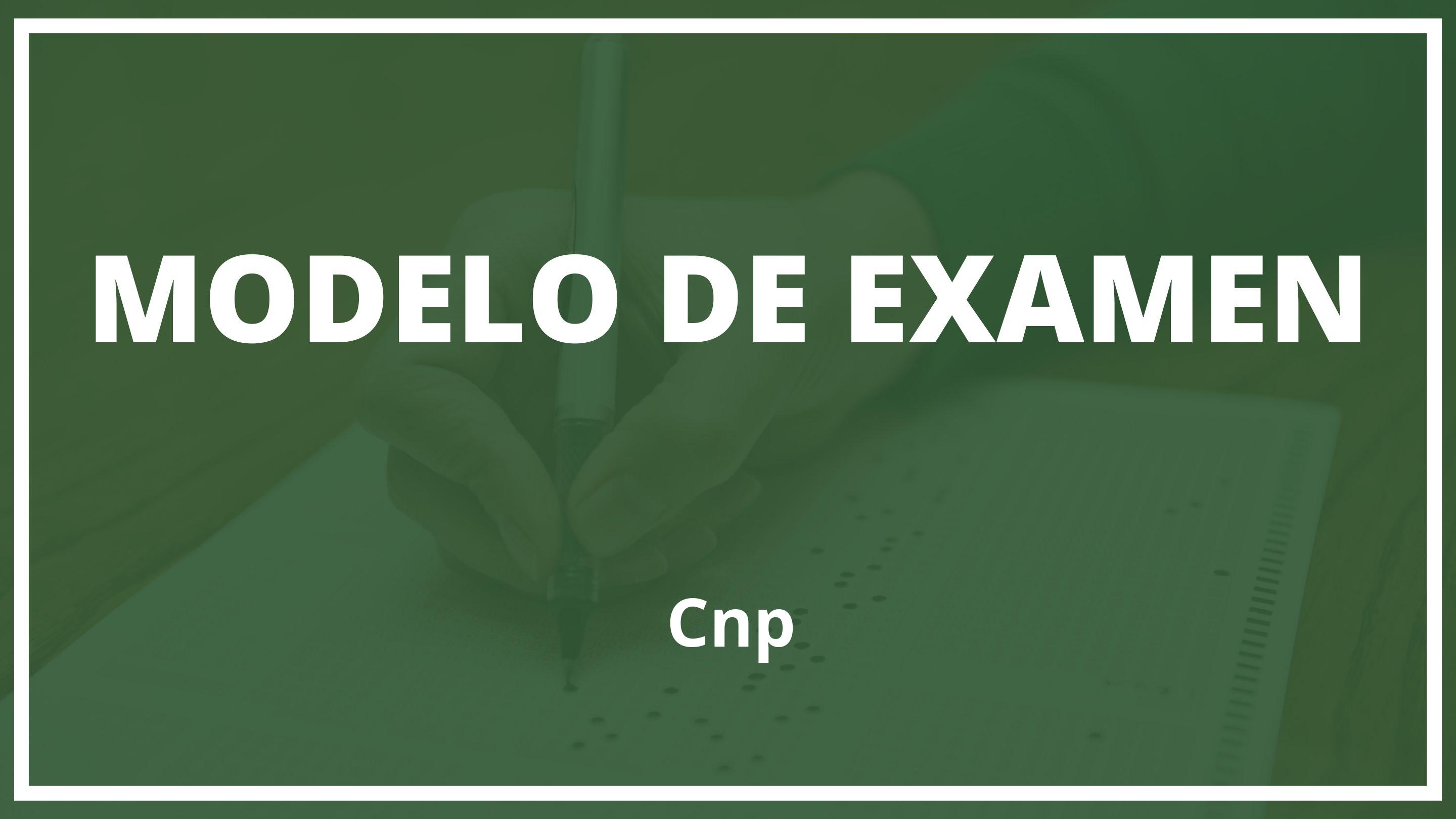 Examen Cnp