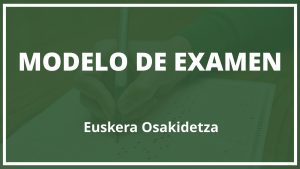 Modelo de Examen Euskera Osakidetza